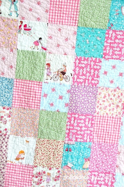 Patchwork Quilt with Sarah Jane Fabric