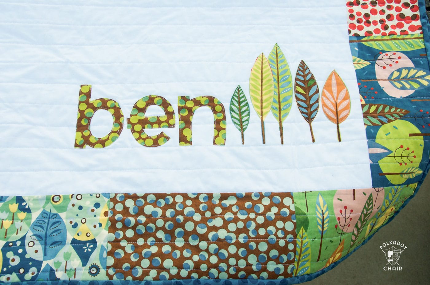 babyquiltwithname The Polka Dot Chair