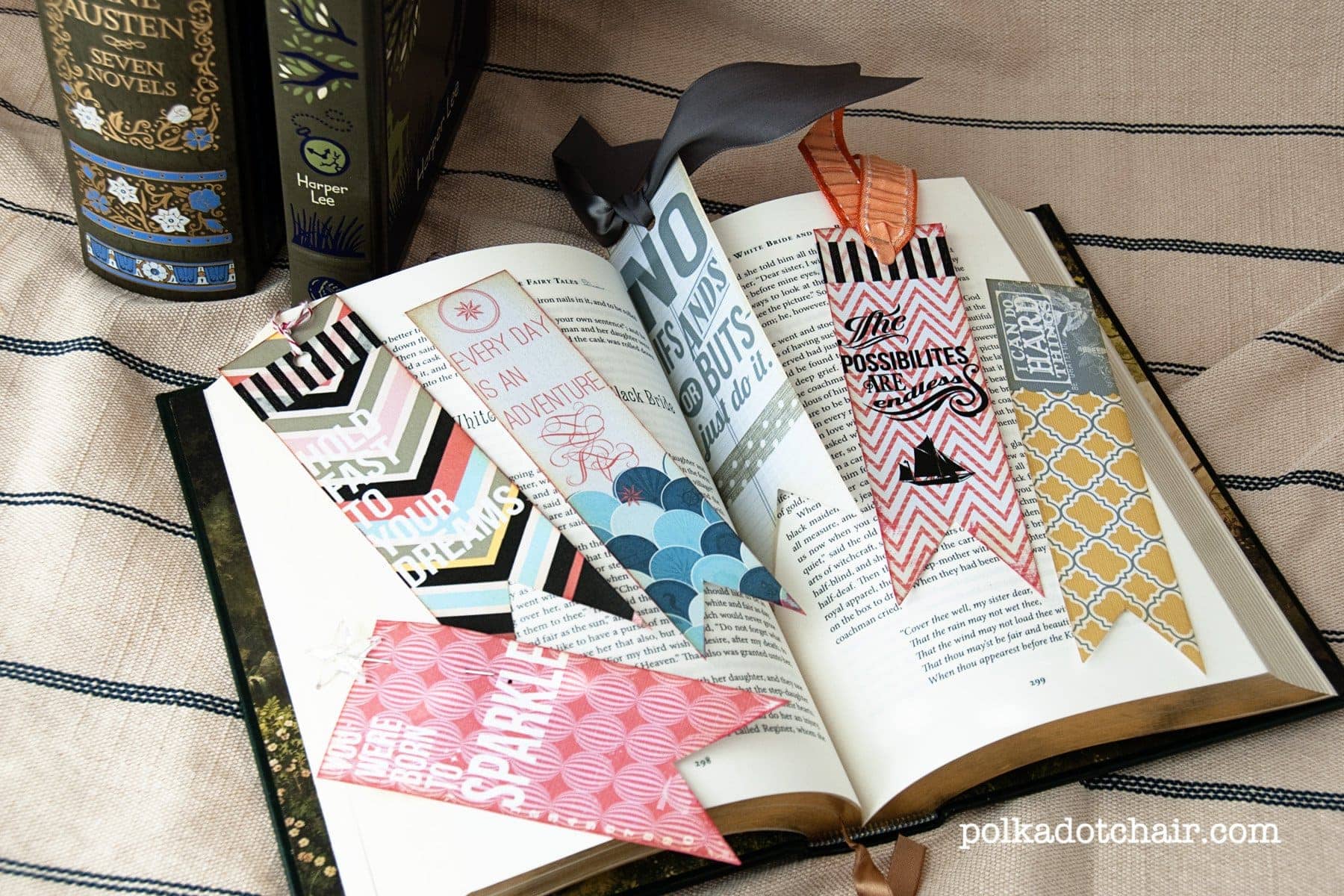 DIY Bookmarks using Rhonna Designs Art