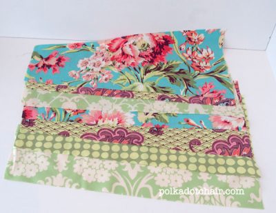 Fabric on white table