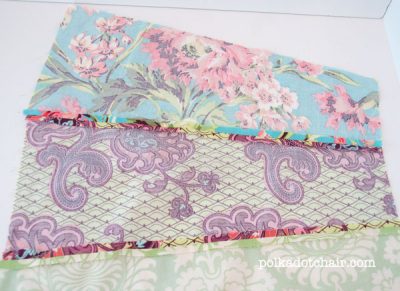 Fabric sewn together