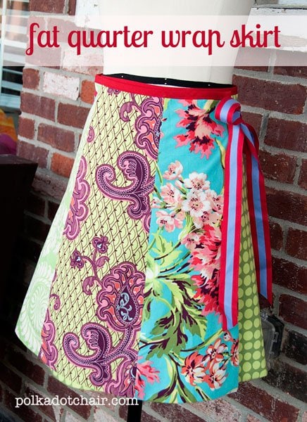 Wrap skirt made from Fat Quarters