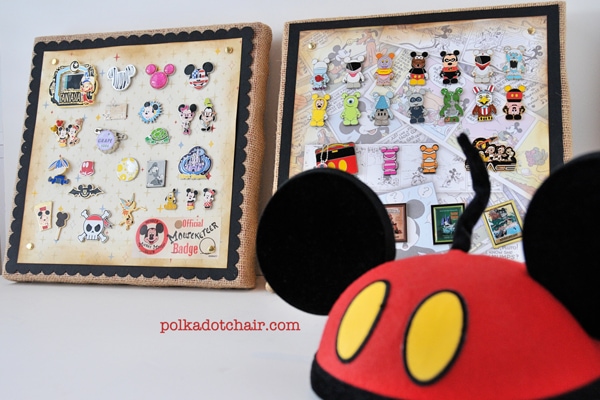 Easy DIY Disney pin display - Mickey Mouse Shadow Box 