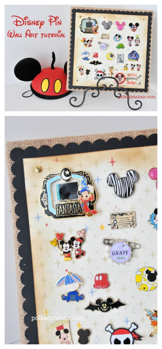 A fun way to display your Disney Trading Pins when you get home from your vacation!