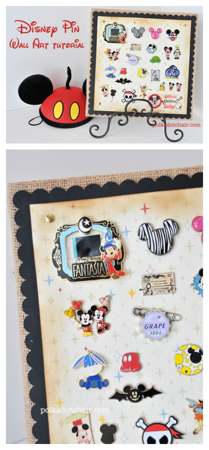 Easy DIY Disney pin display - Mickey Mouse Shadow Box 