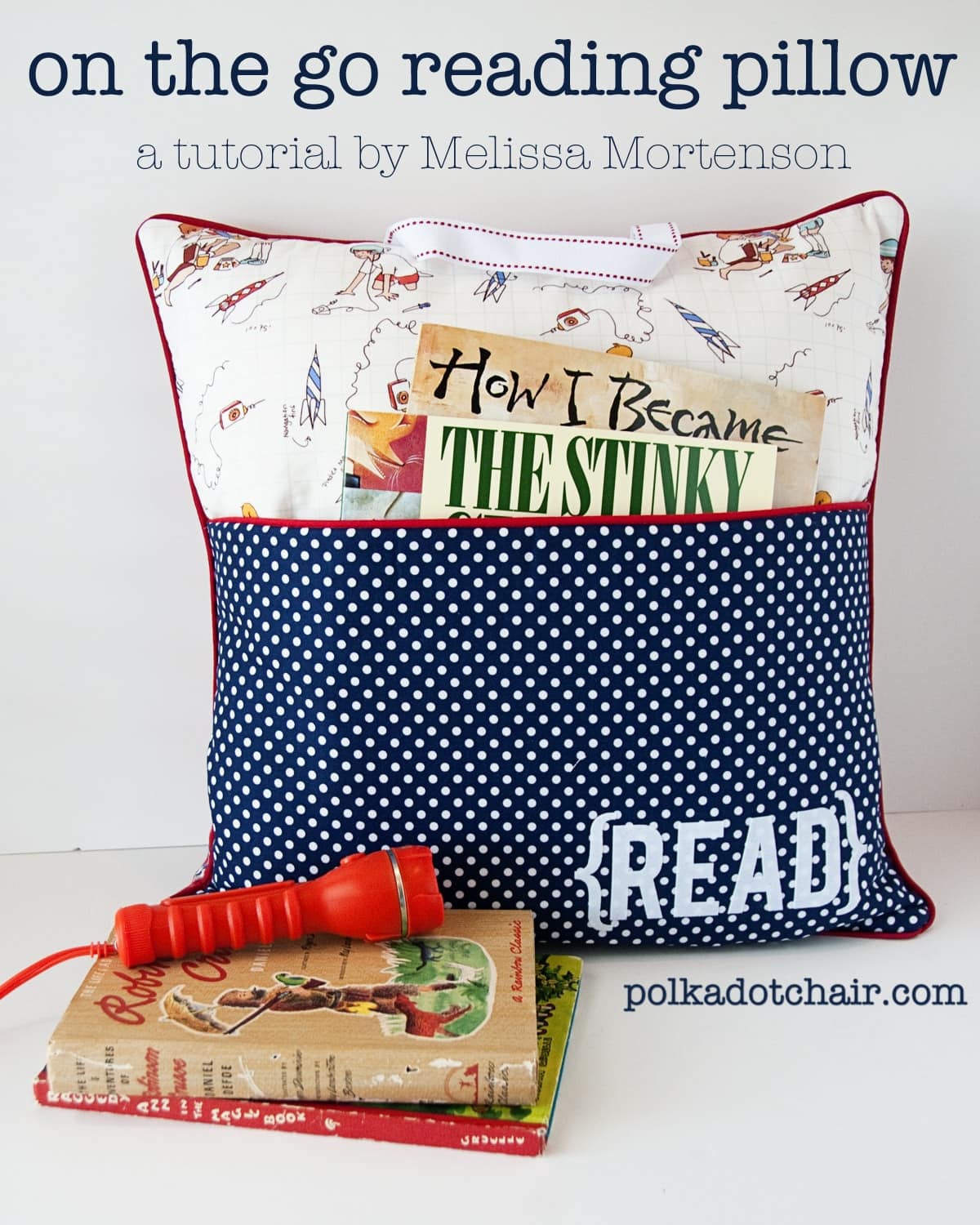 On the Go Reading Pillow Pattern & Tutorial