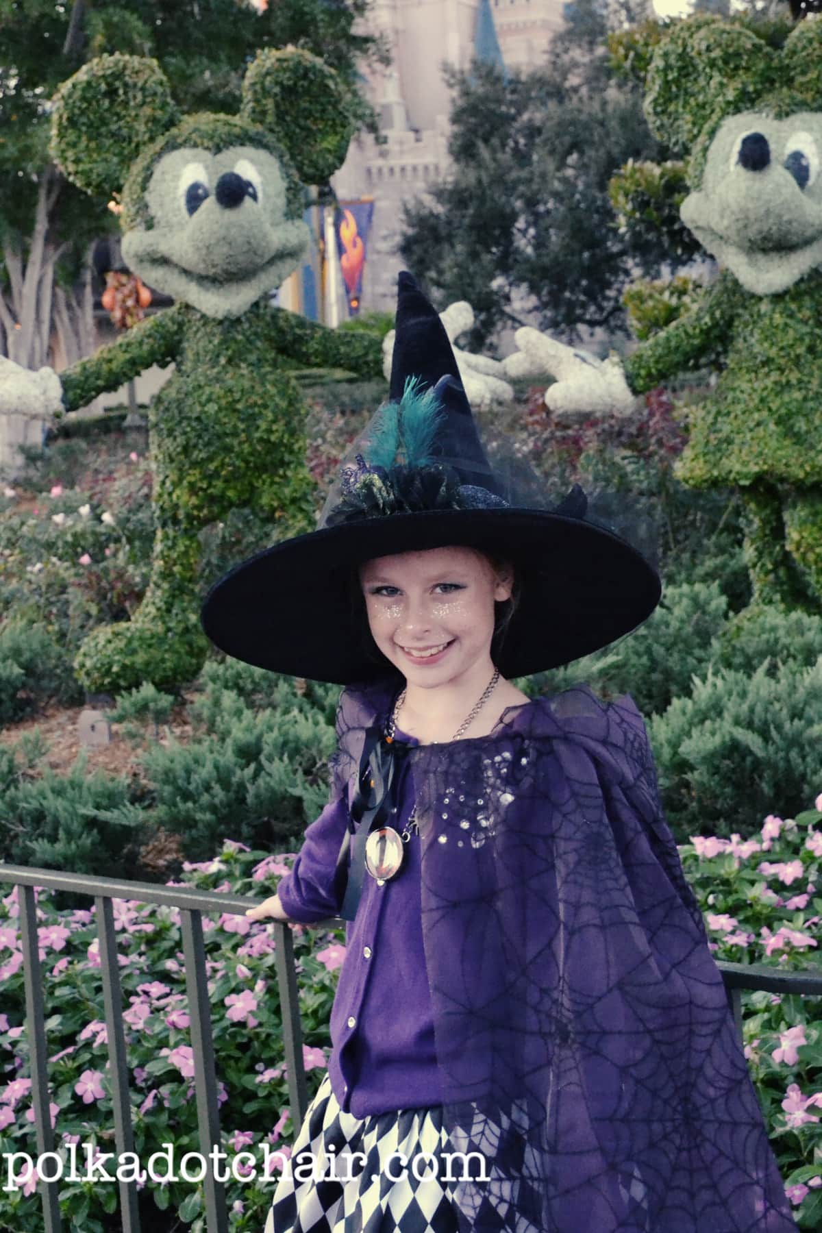girl in witch costume