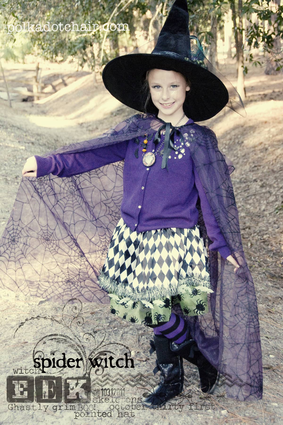 girl in witch costume
