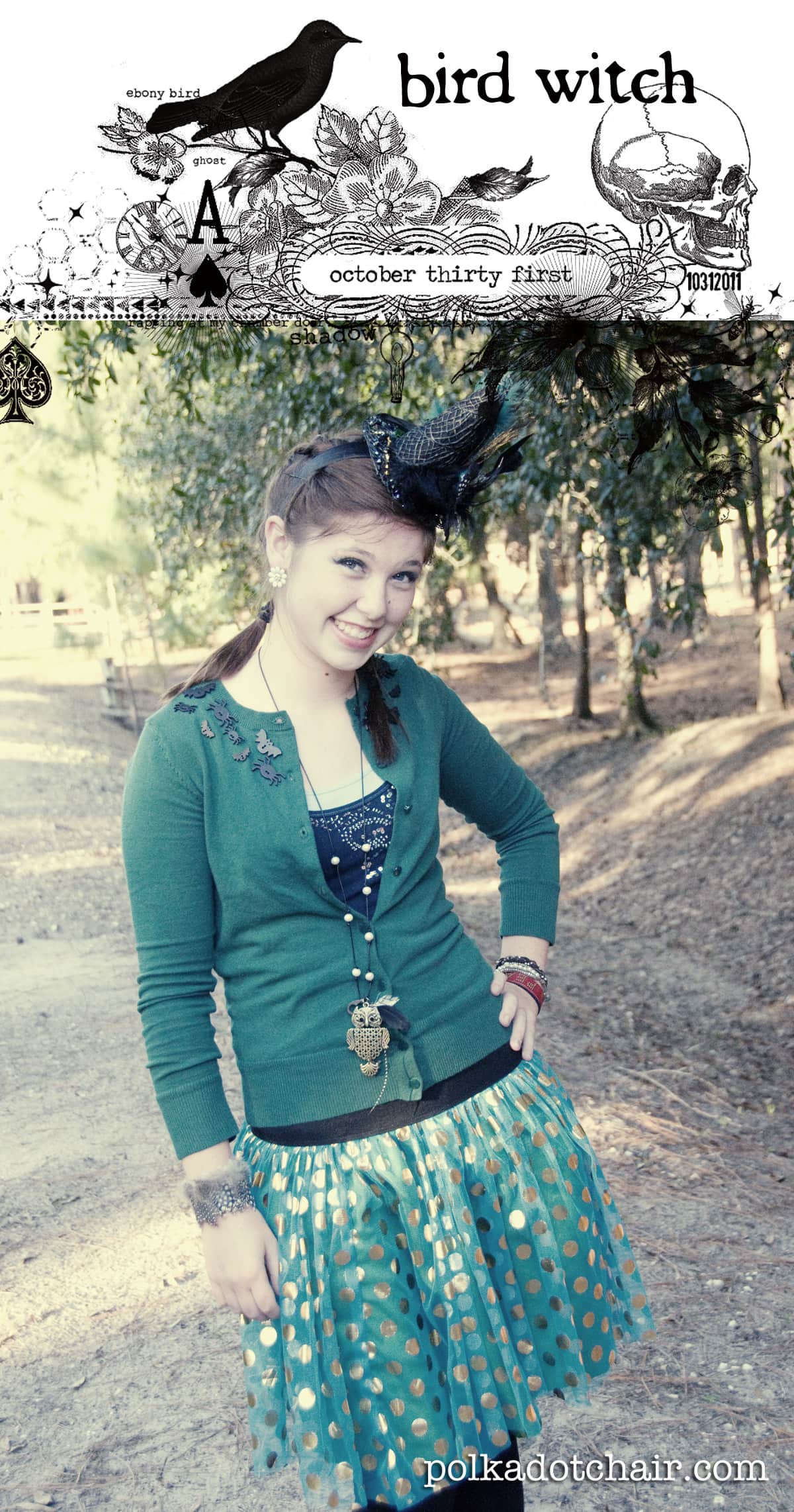 girl in halloween costume