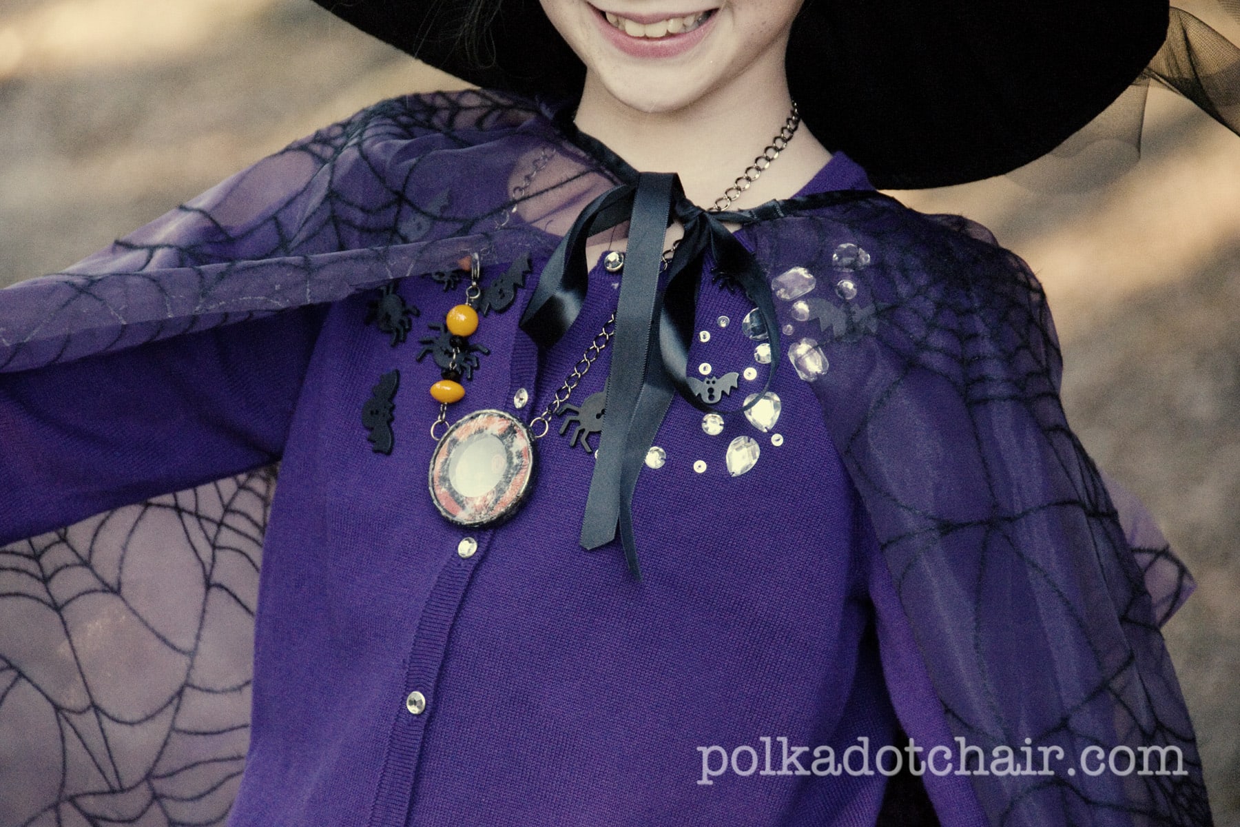 girl in witch costume