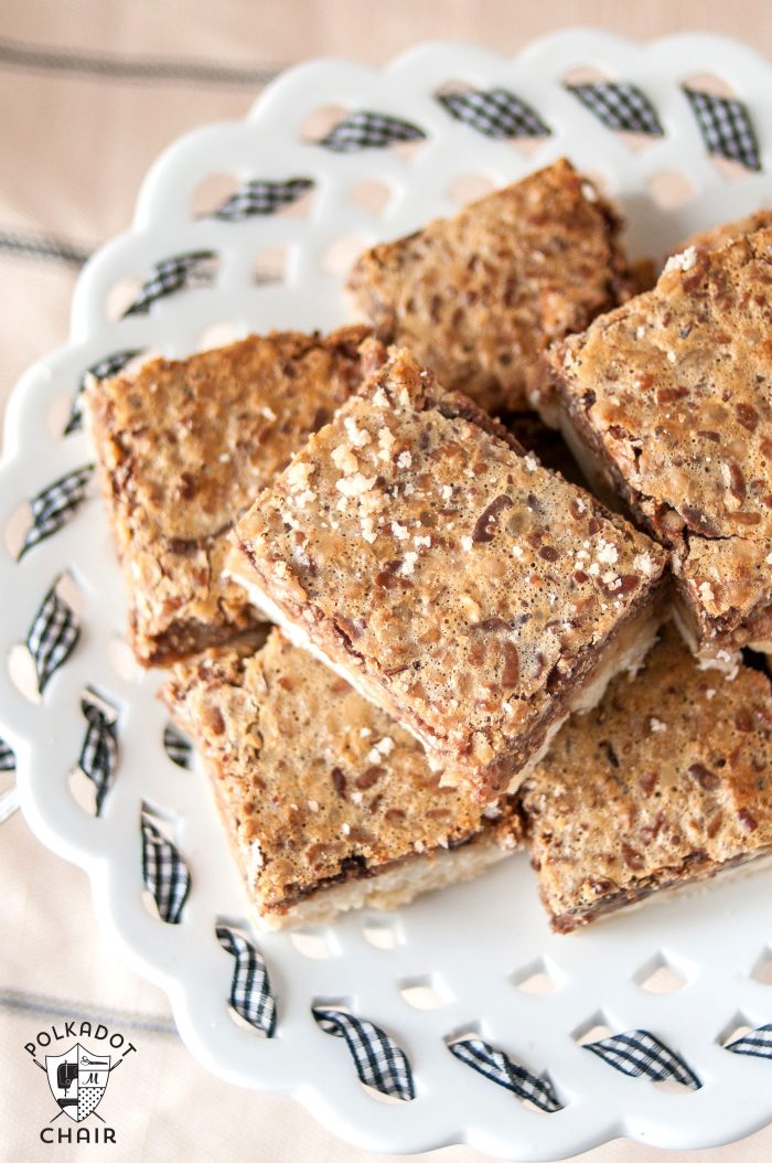 Recipe for Pecan Pie bars - looks delish!