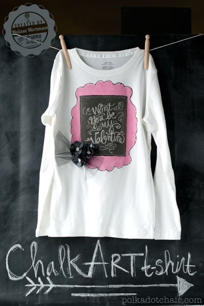 Chalk Art t-shirt Tutorial