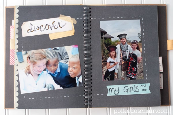 Ideas for using a Smash book to keep a travel journal and scrapbook of your vacation. Lots of fun page ideas!