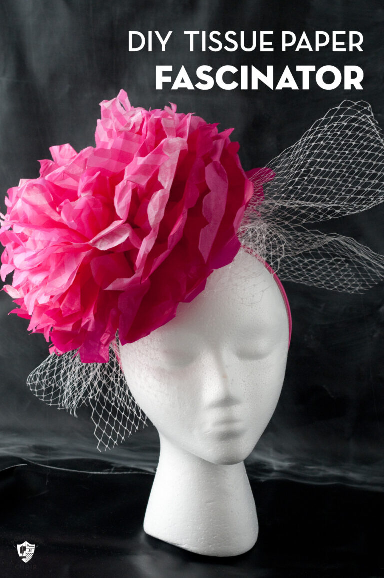 DIY Paper Flower Fascinator