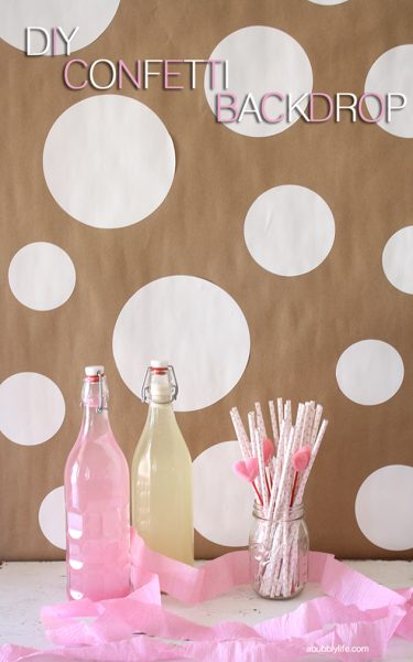 DIY Polka Dot Party Background