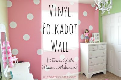 DIY Vinyl Polka Dot Wall