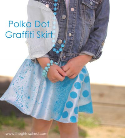 Polka Dot Grafitti Skirt