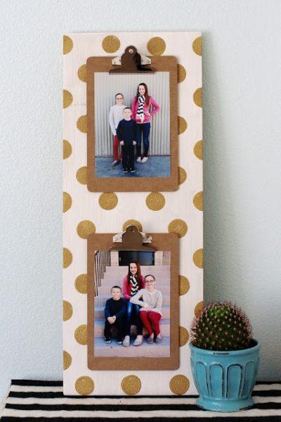 Polka Dot Photo Clipboard