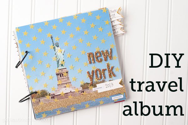 DIY Photo Album, A tutorial for an easy travel scrapbook