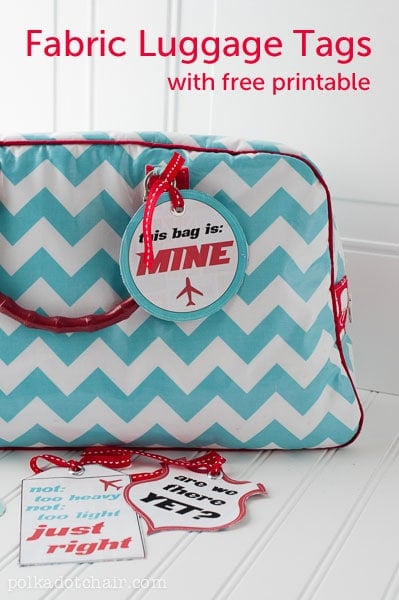 Fabric Luggage Tags