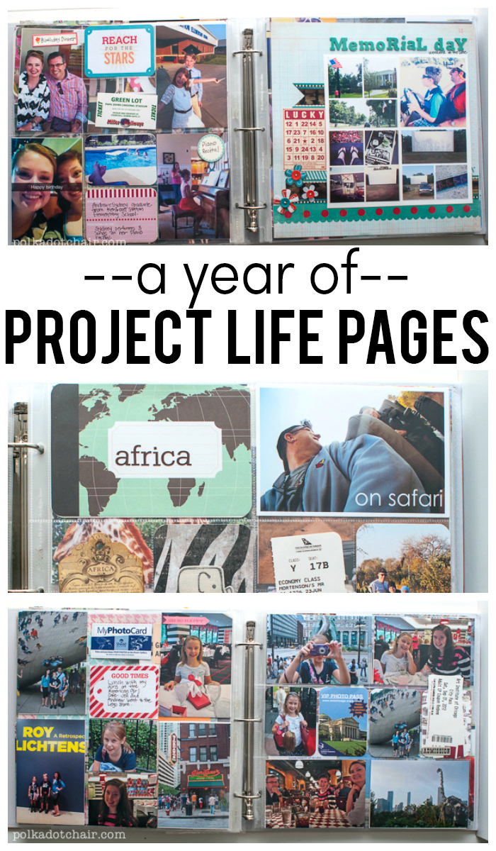 A Year of Project Life Page Ideas