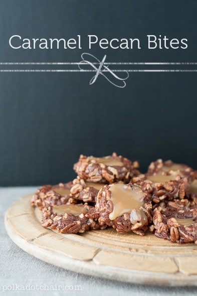 Caramel Pecan Bite Cookie Recipe