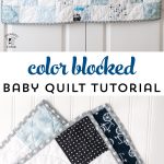 Use this patchwork baby quilt tutorial to make a cute quilt for a baby boy. Great quilt pattern for beginning quilter #babyquilt #babyquiltpattern #babyquilttutorial #patchworkquilttutorial