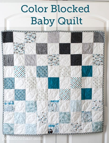 Simple Pattern for a Baby Quilt on polkadotchair.com