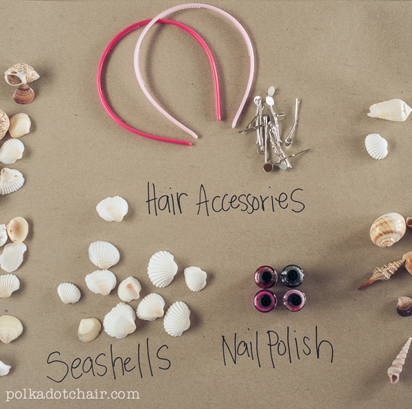 Painted Seashell Craft ideas and DIY jewelry and hair accessories