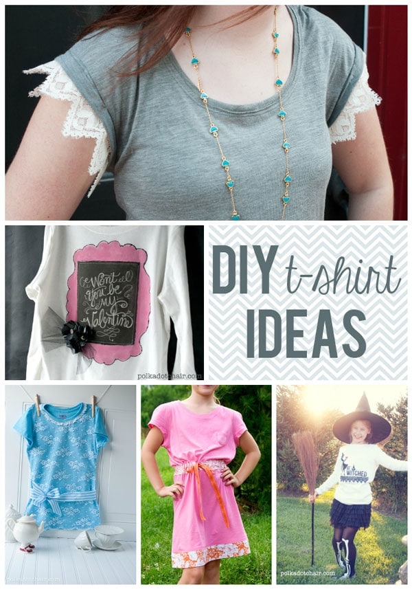 DIY T-shirt ideas on the Polka Dot Chair DIY Blog