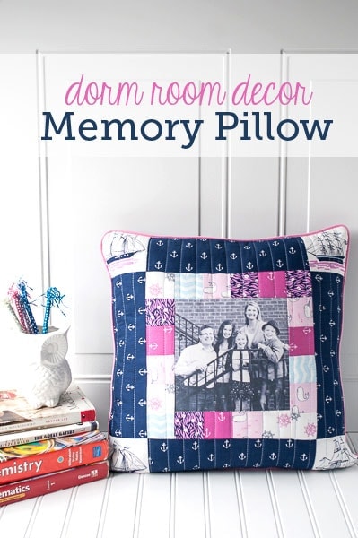 Dorm Room Decor: Memory Pillow Tutorial