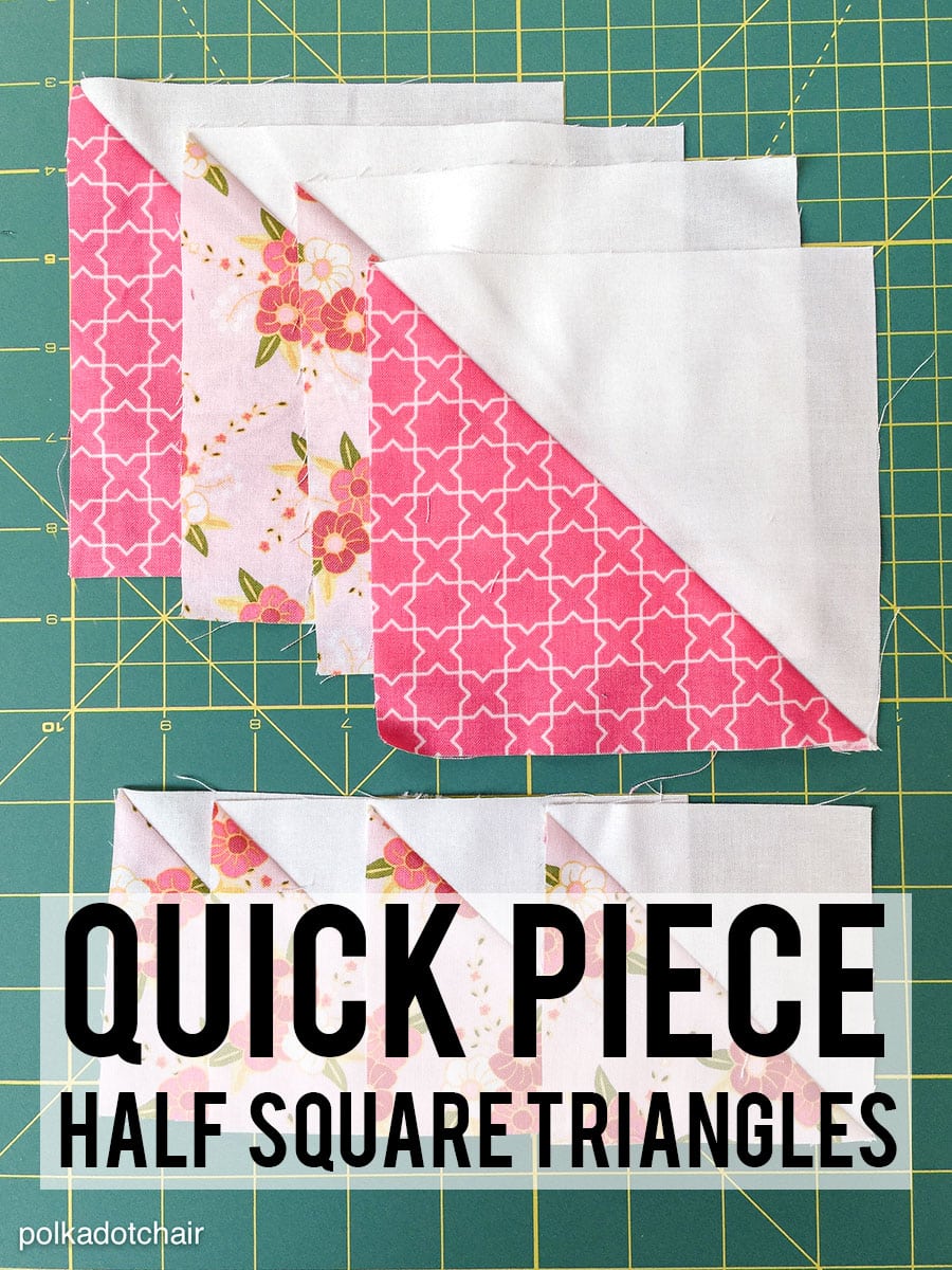 How to Quick Piece Half Square Triangles