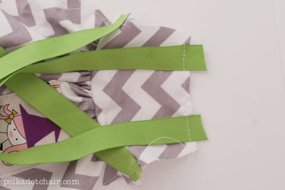 Fabric on white table