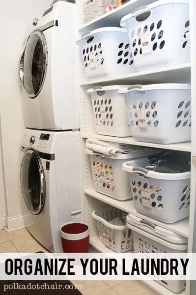 Laundry Room Shelving Idea- GENIUS!
