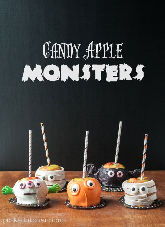 How to Make Halloween Candy Apple Monsters