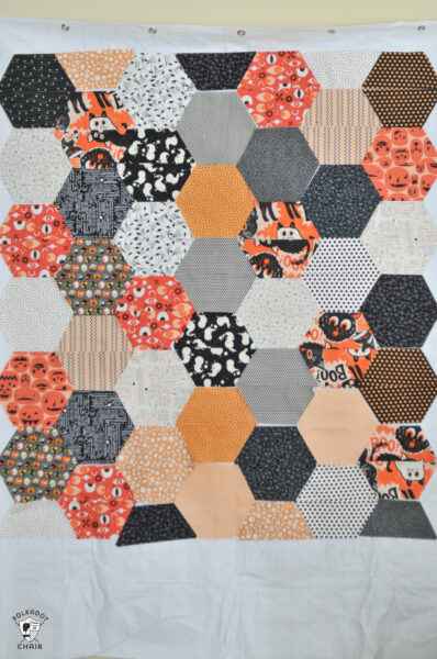 Large Hexagon Quilt Pattern and Tutorial