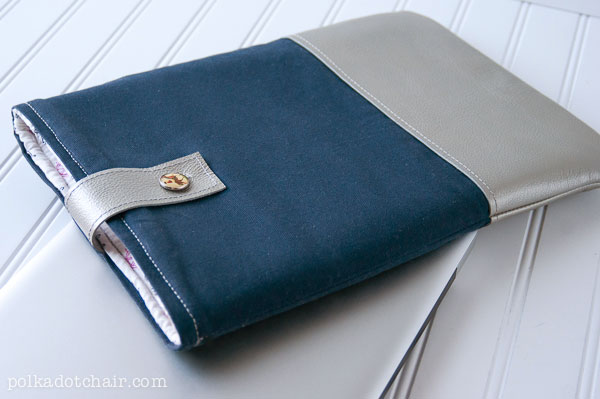 DIY Leather Laptop Case