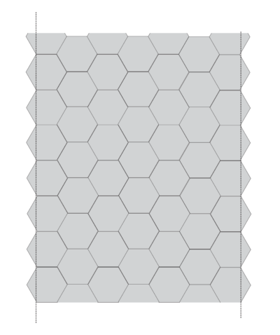 Sew Easy Hexagon 1.5 to 5.5 inch cut patchwork quilting template