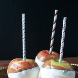 White Chocolate Caramel Apples