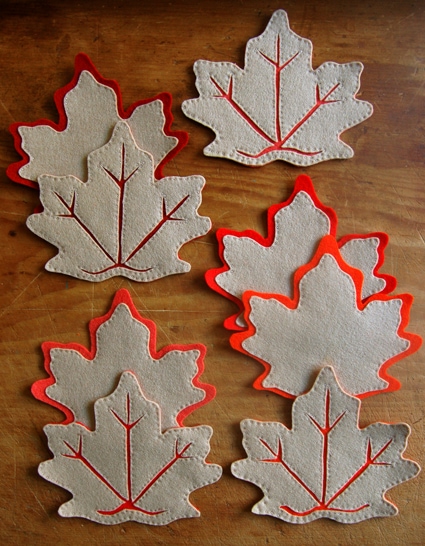 Fall Leaf Coasters