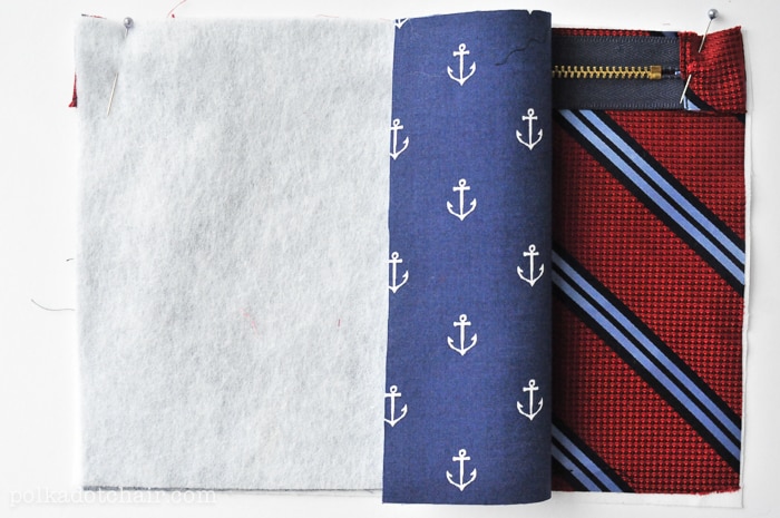 how to use necktie with zipper