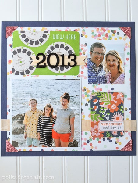 2013 Project Life Family Scrapbook Title Page
