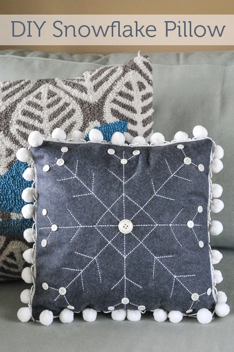 How to make a Winter Snowflake Pillow