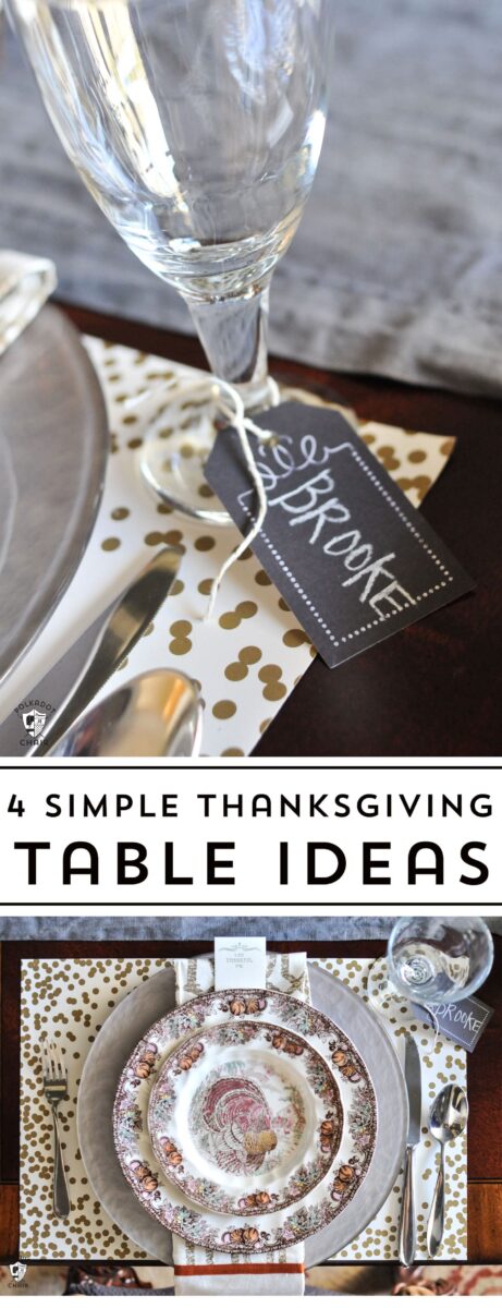 4 Simple and Creative Thanksgiving Table ideas