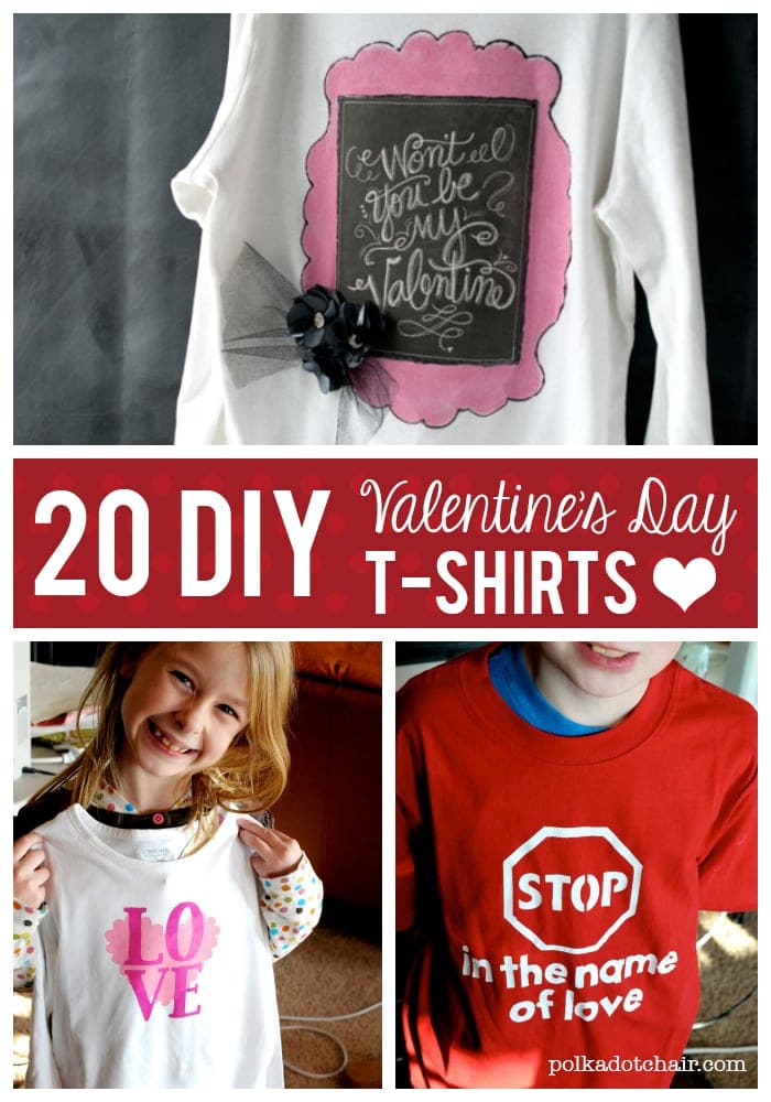 20 DIY Valentine's Day T-shirt Ideas