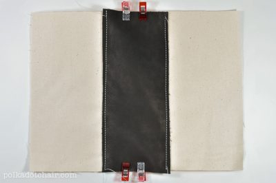 Monogrammed Leather Zip Pouch Tutorial