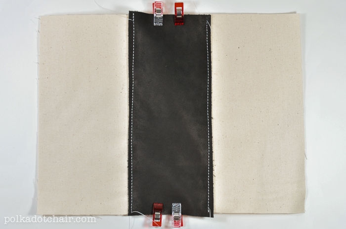 Monogrammed Leather Zip Pouch Tutorial 