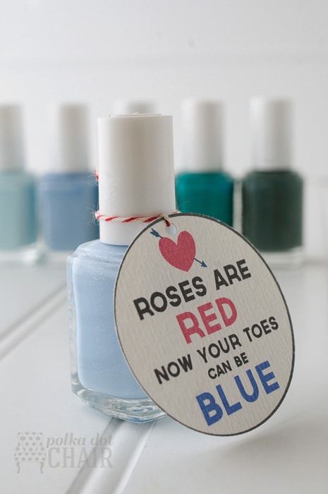 Nail Polish Valentine's Day Gift idea on polkadotchair.com