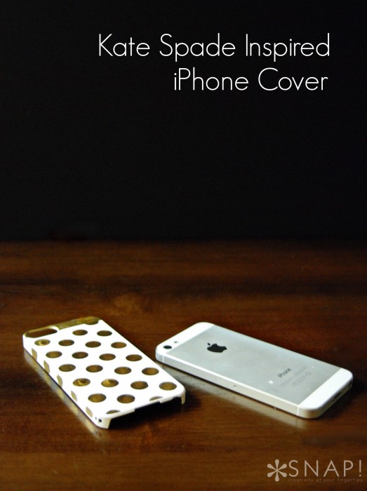 DIY Kate Spade Inspired iPhone Case  