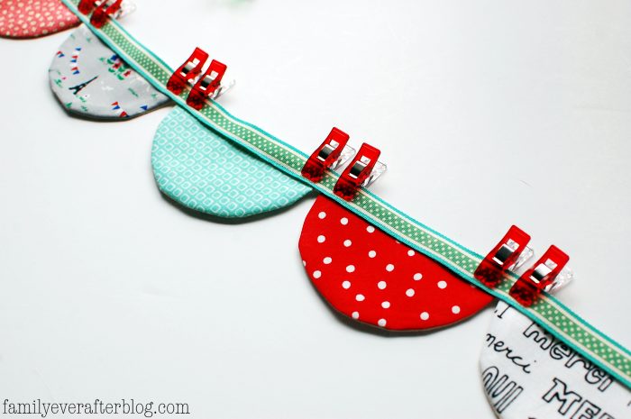 Scallop Bunting Tutorial by FamilyEverAfterblog.com 